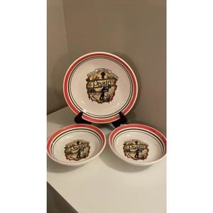 HIMARK Pasta Serving Set Platter 2 Bowls Spaghetti Made In Italy San Remo